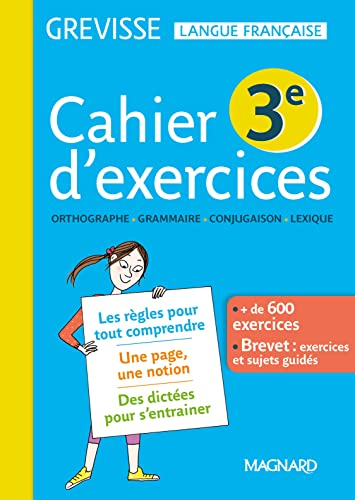 Cahier d'exercices Grevisse 3e