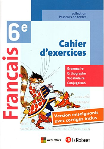 Français 6e cahier d'exercices